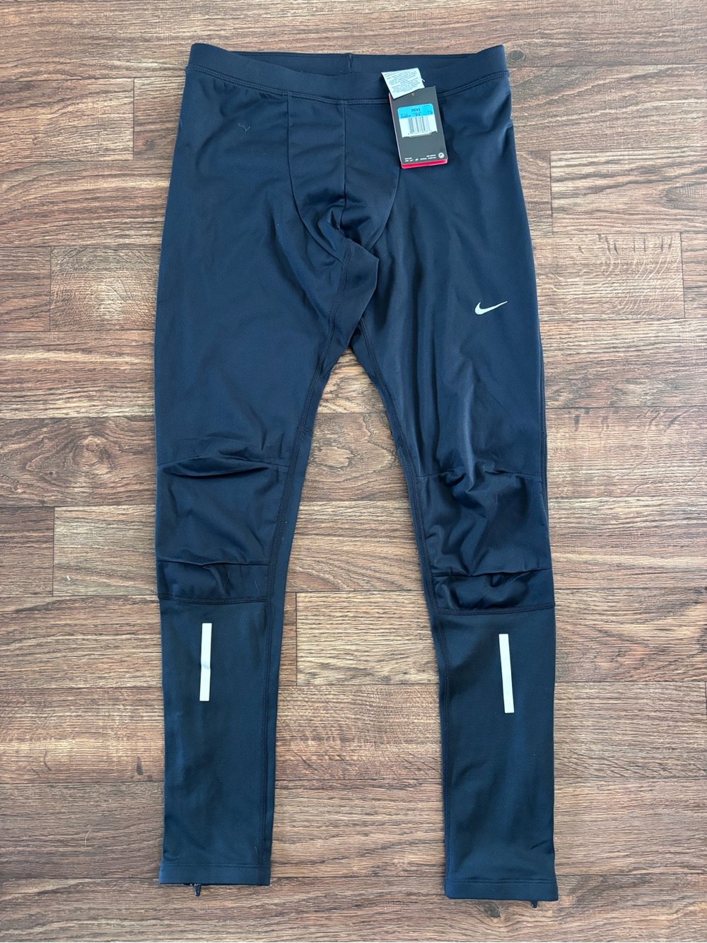 NWT Nike Shield Tech Men’s Running Tights/ Leggings Wind Water Resistant Black M